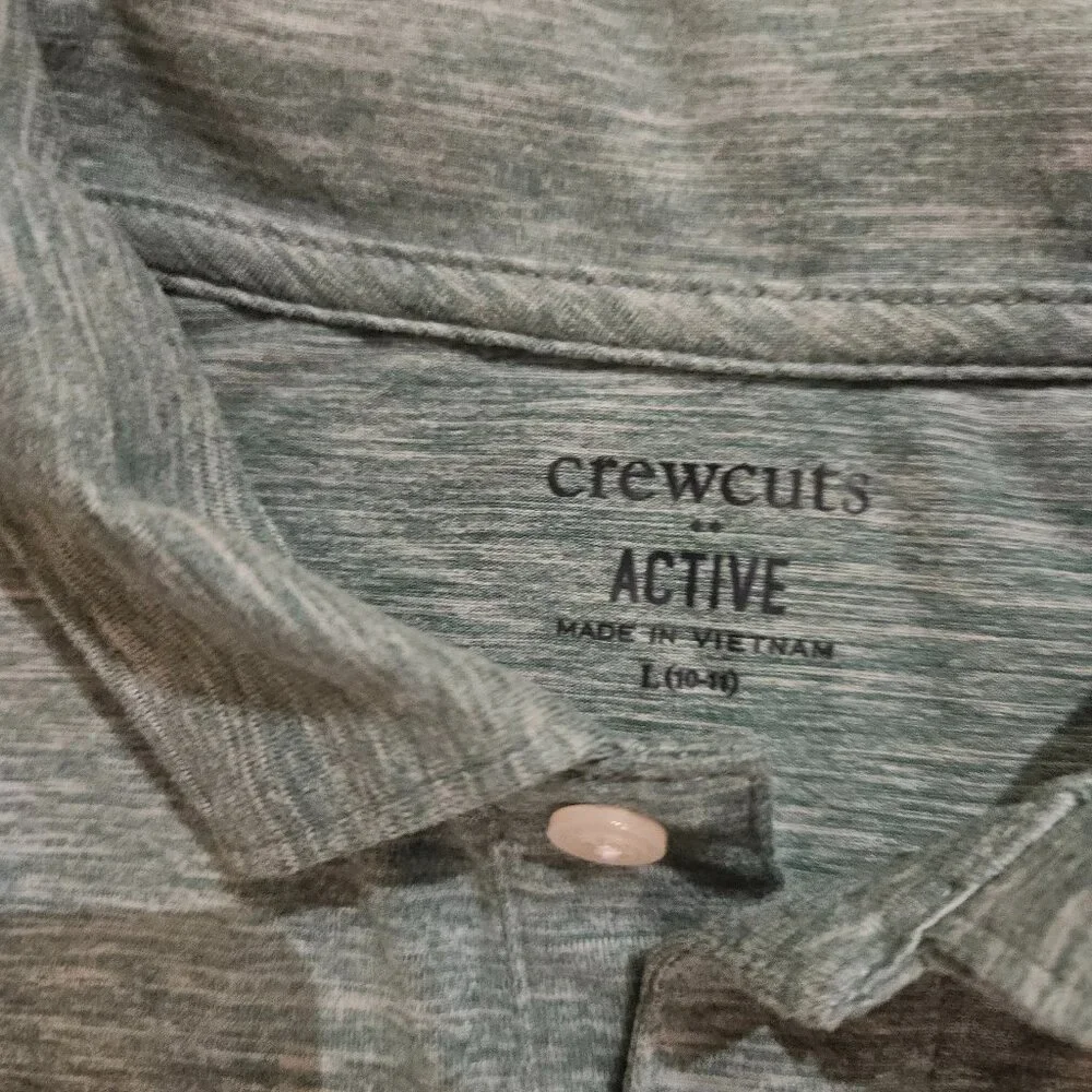 J.CREW FOR KIDS, BOYS LARGE (10-11) COLLARED TEE, (
